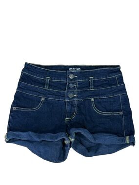 Mossimo Supply Co. Dark Wash Denim Shorts Roll Cuff Size 4 Y2K